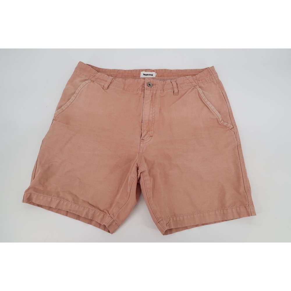 Taylor Stitch The Morse Chino Shorts Mens 35 Dried Acorn Cotton Casual 7" Inseam